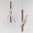 Дизайнерский светильник 3 Tubes Nemo Suspension Lamp фото 3