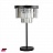 1920s Odeon Glass Fringe Table Lamp Дымчатый фото 4