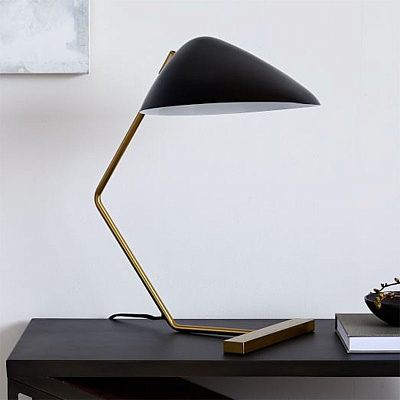 Curvilinear Mid-Century Table Lamp  фото 1