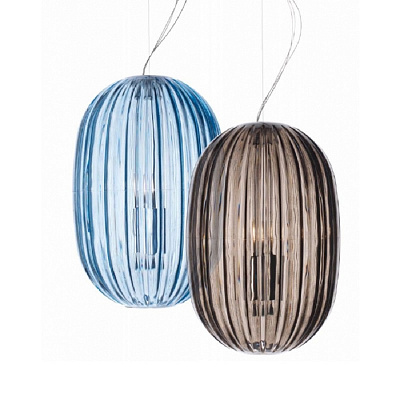 Foscarini Plass Media Suspension 40 см  Голубой  фото 1