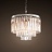 1920s Odeon Glass Fringe Chandelier (S ) - 3 rings 40 см   фото 5